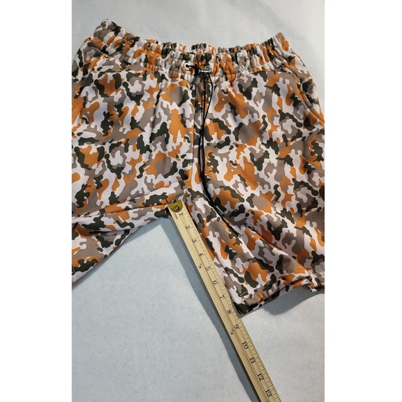 Camo Print‎ Shorts Elastic Waist Casual Activewear Loungewear Size M - Picture 3 of 9